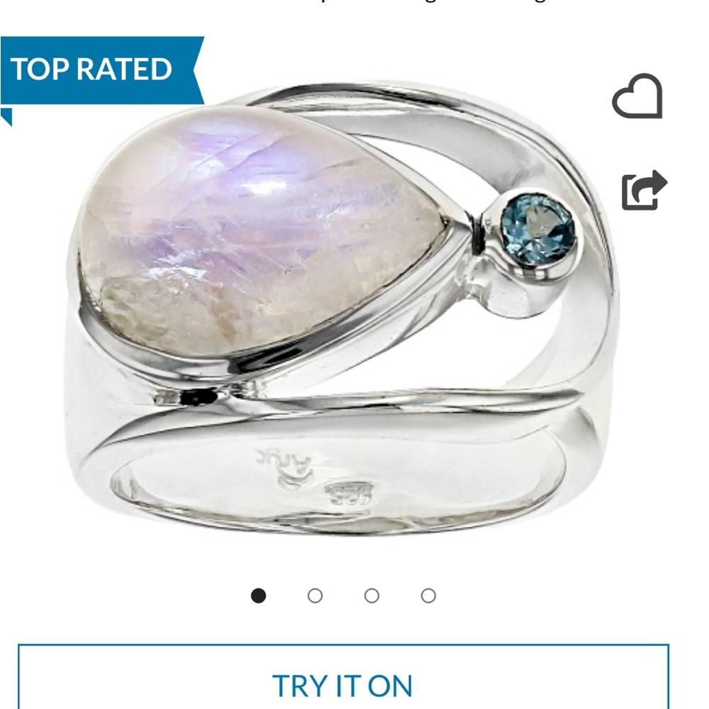 Moon stone in Sterling Silver